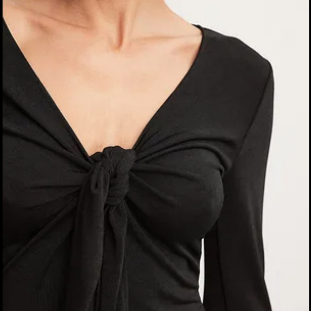 Black long sleeve with bow